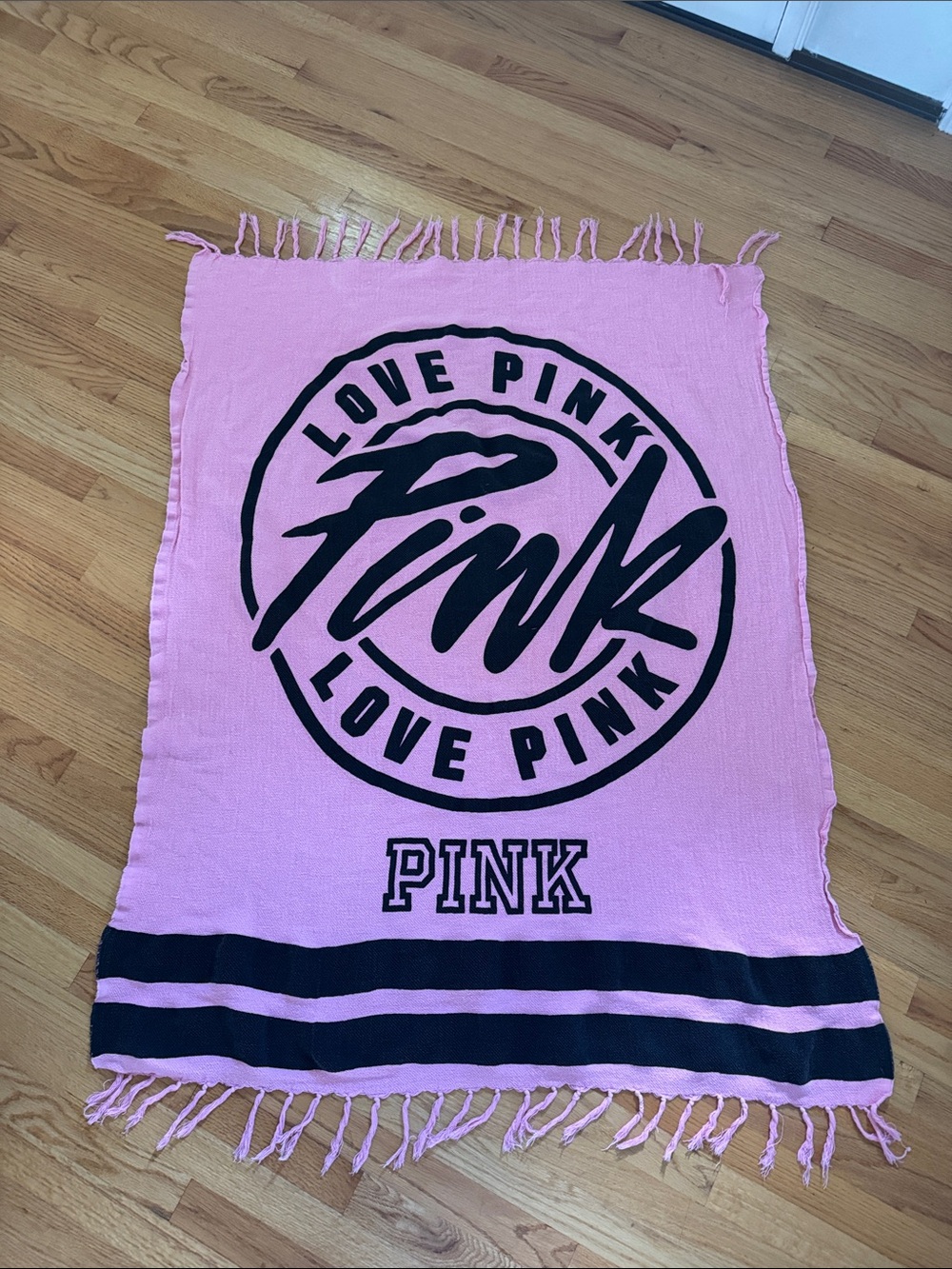Victoria’s Secret Y2K Pink Beach Blanket Towel Love Pink Trendy